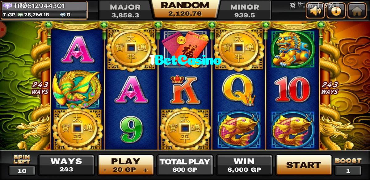 available types of 1BetCasino bet including pre-match live express and system bets
